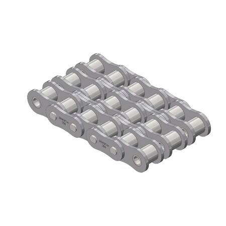 Senqcia Inspire Series 200-3 Riv ASME/ANSI Std RllrChn Triple Strand 10Ft Bx 2-1/2" Pit, PK10 200-3RB